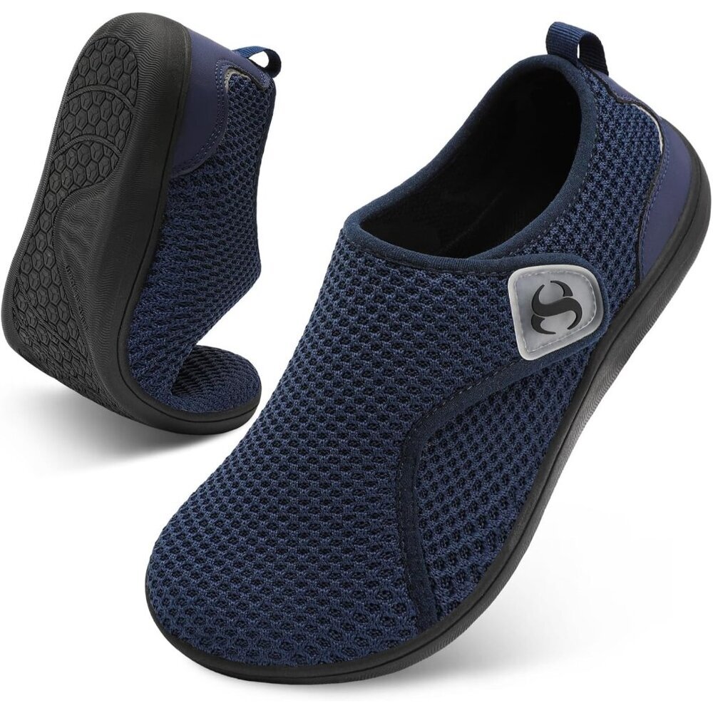 〽️Women's Comfortable Walking Shoes Blue Breathable Sneakers Closed Toe Pull On